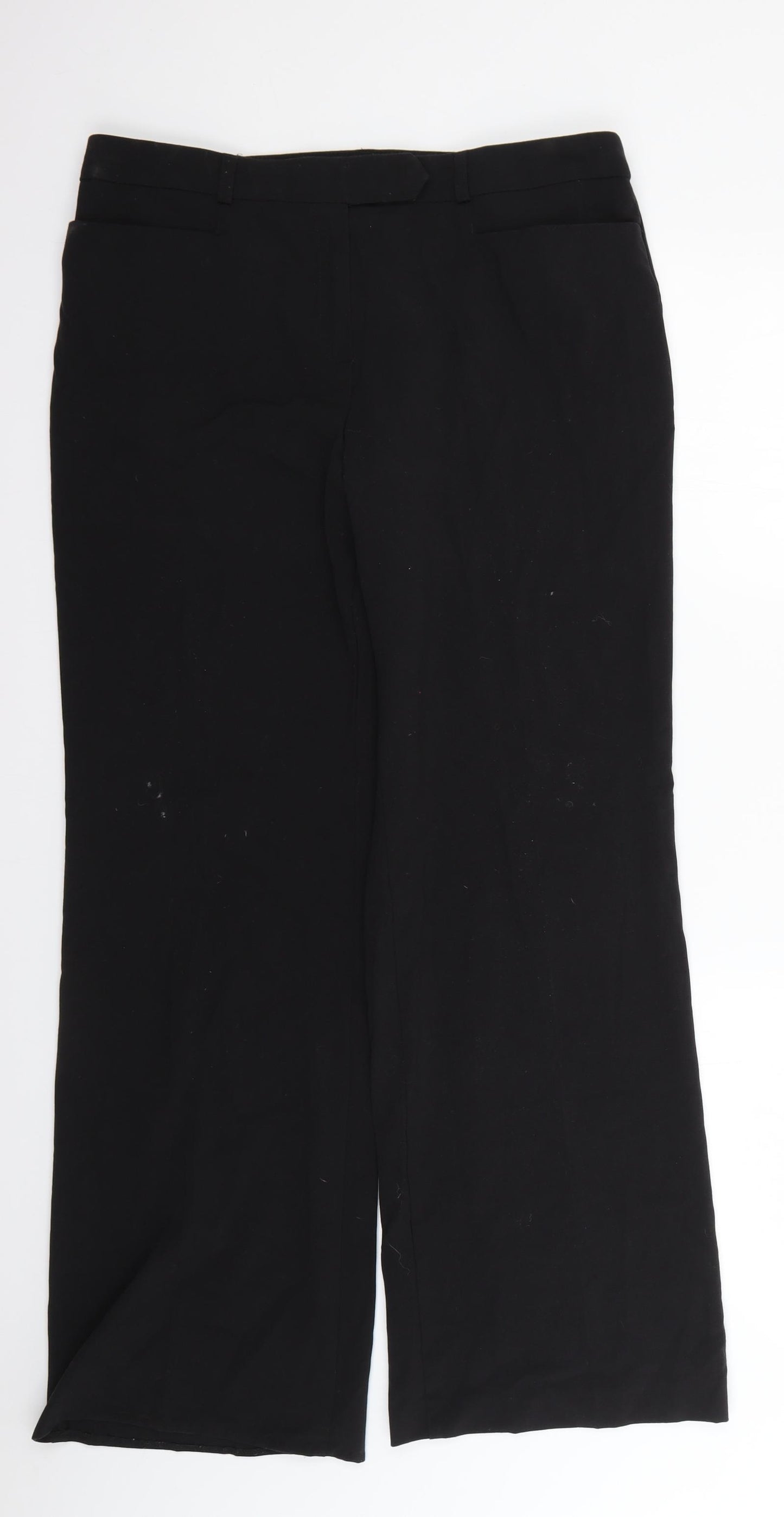 Marks and Spencer Womens Black   Trousers  Size 14 L27 in