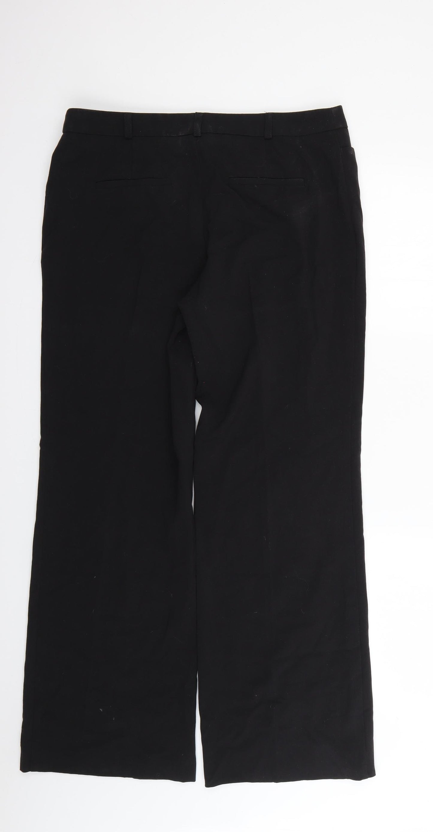 Marks and Spencer Womens Black   Trousers  Size 14 L27 in