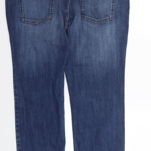 Marks and Spencer Womens Blue   Straight Jeans Size 20 L27 in