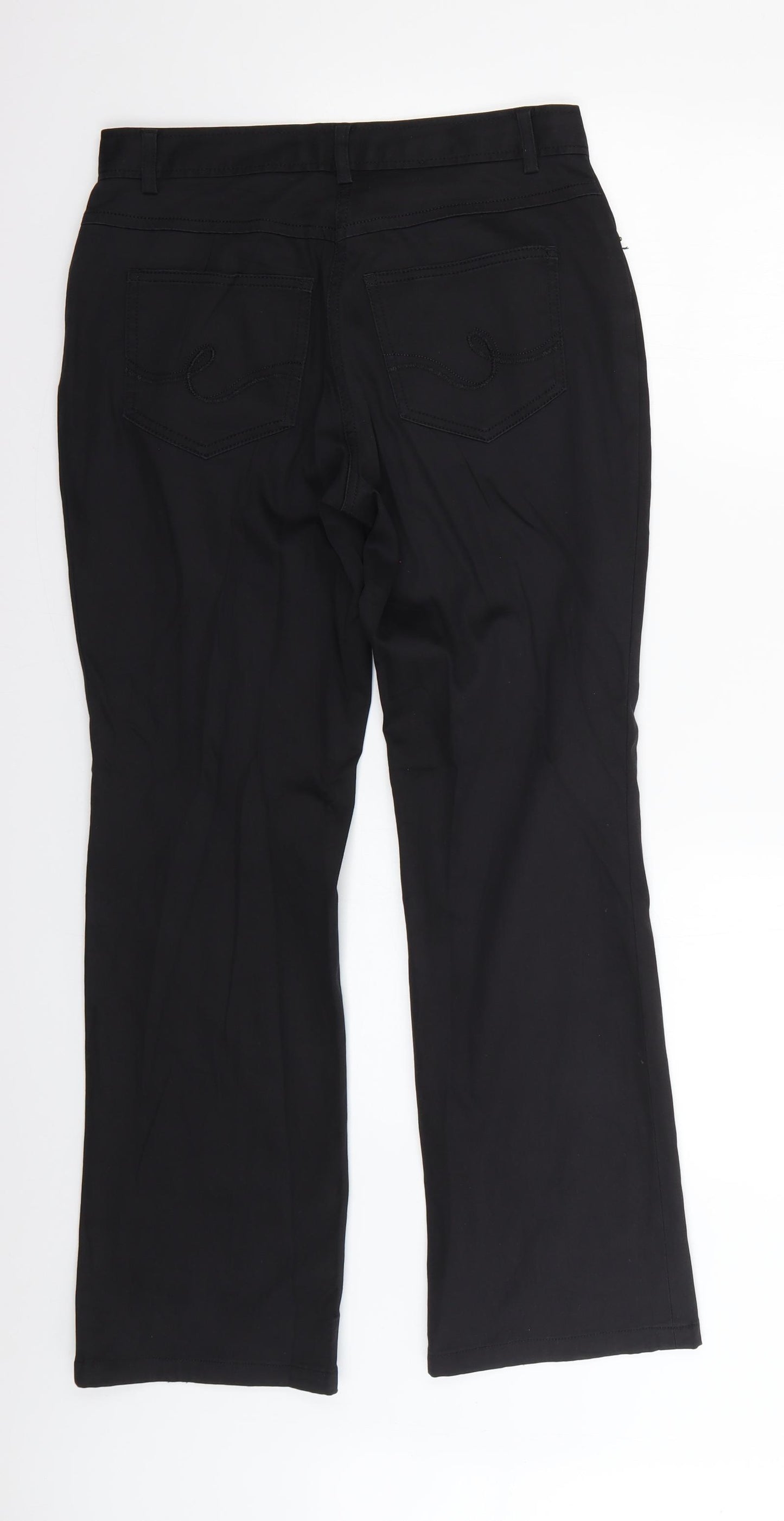straus  Womens Black   Trousers  Size 10 L28 in
