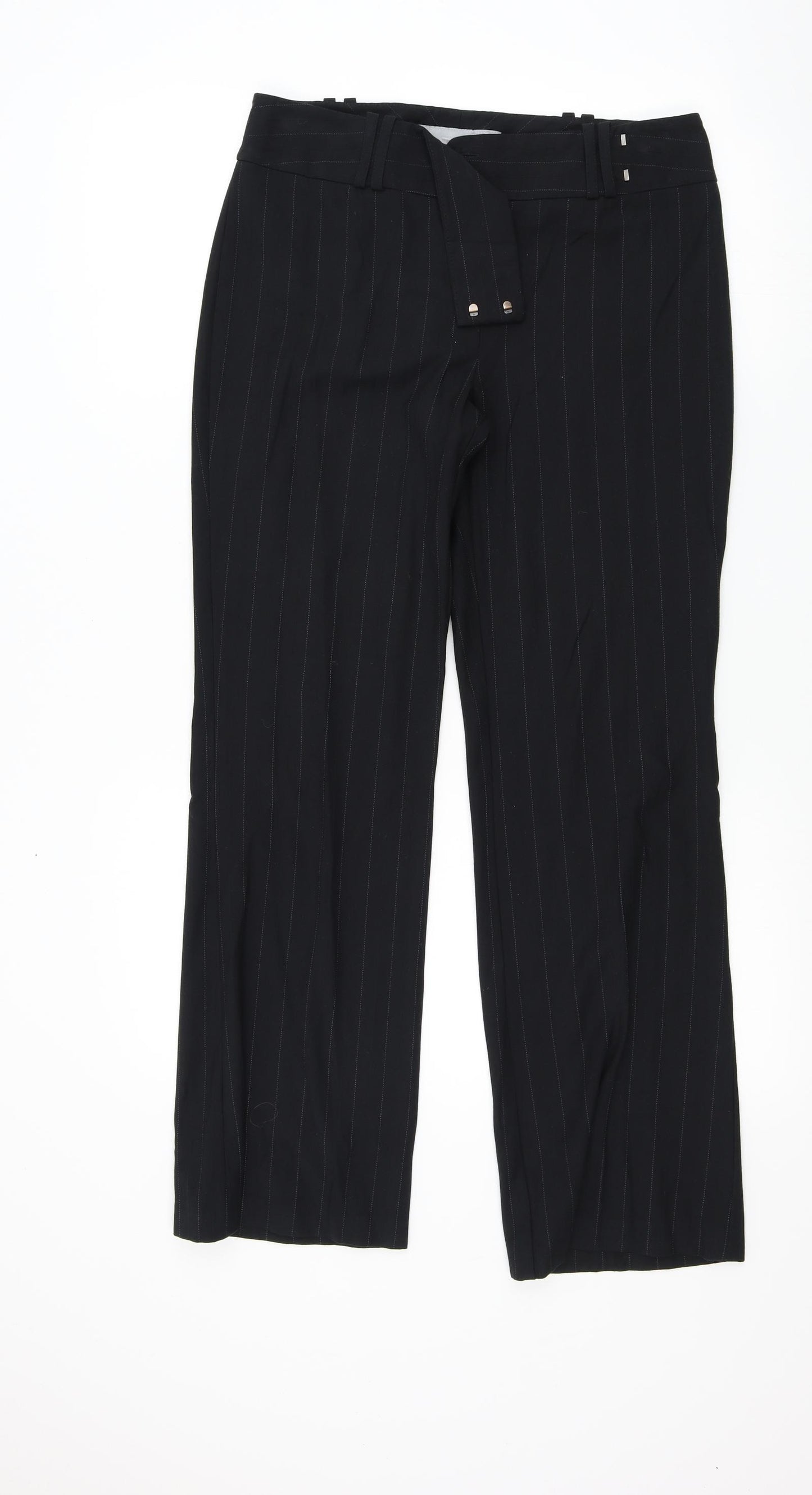 NEXT Womens Black   Trousers  Size 8 L30 in