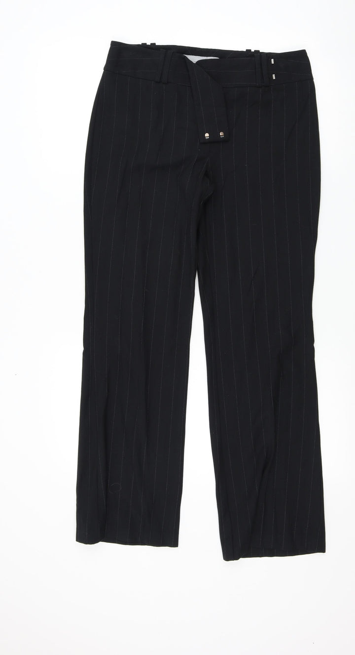 NEXT Womens Black   Trousers  Size 8 L30 in