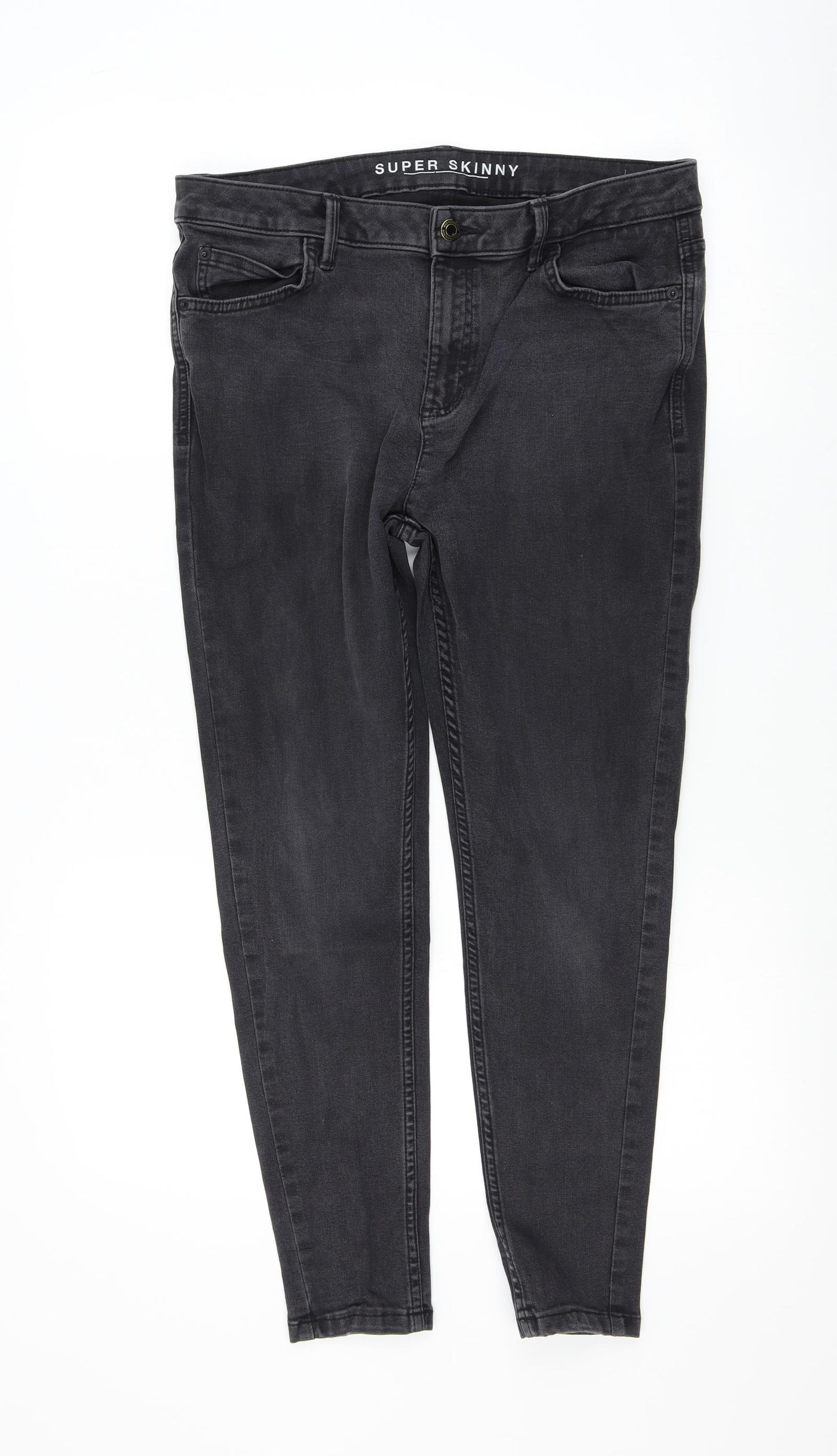 Marks and Spencer Womens Black   Skinny Jeans Size 14 L26 in