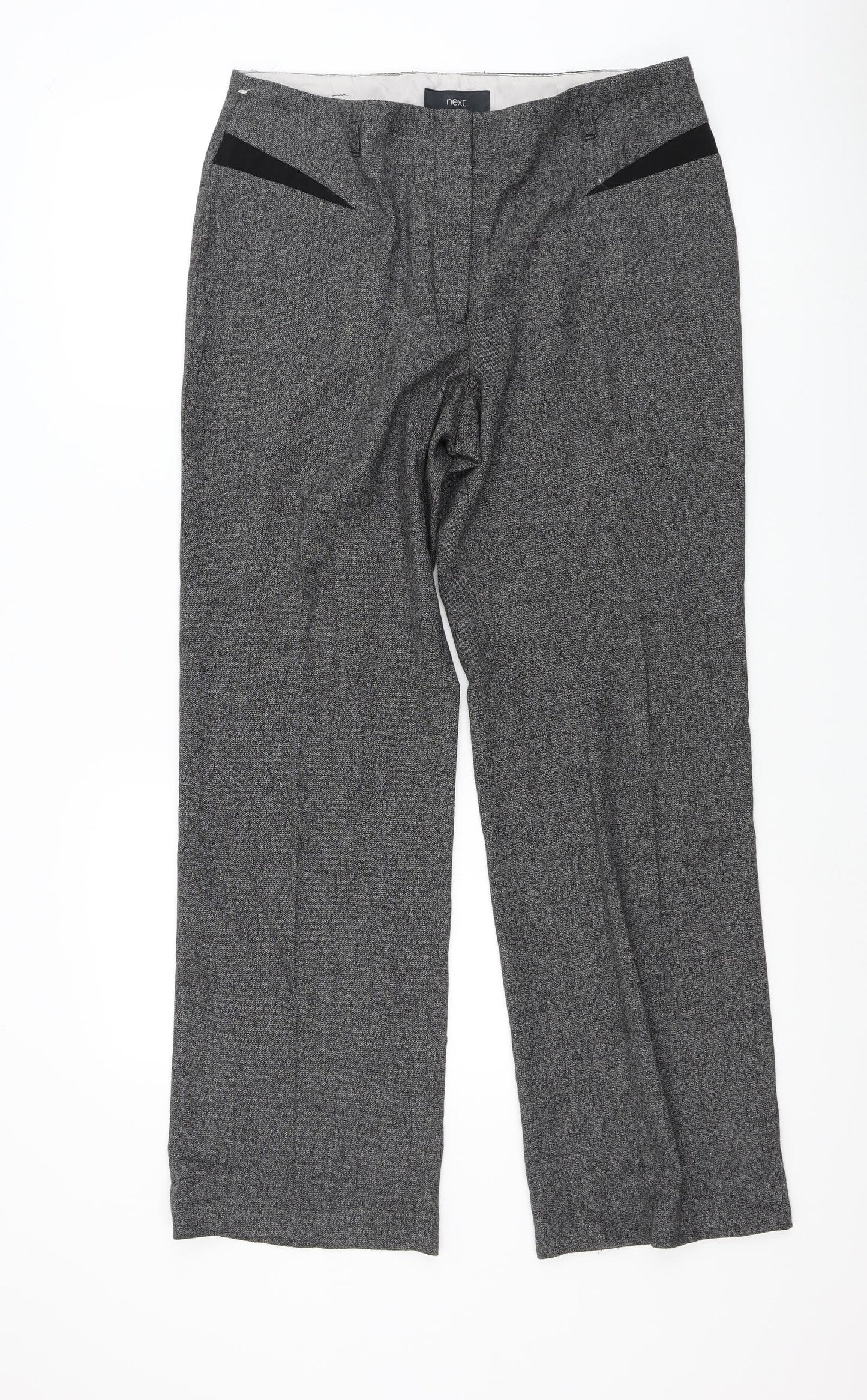 NEXT Womens Black   Trousers  Size 12 L30 in