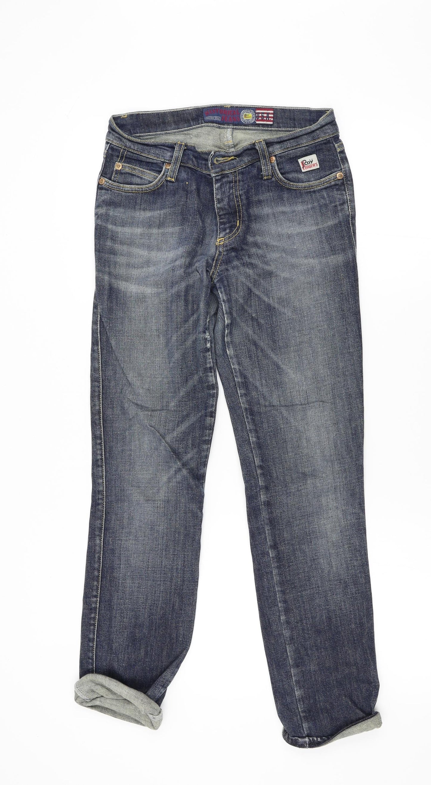 Roy Rogers Womens Blue   Straight Jeans Size 28 L29 in