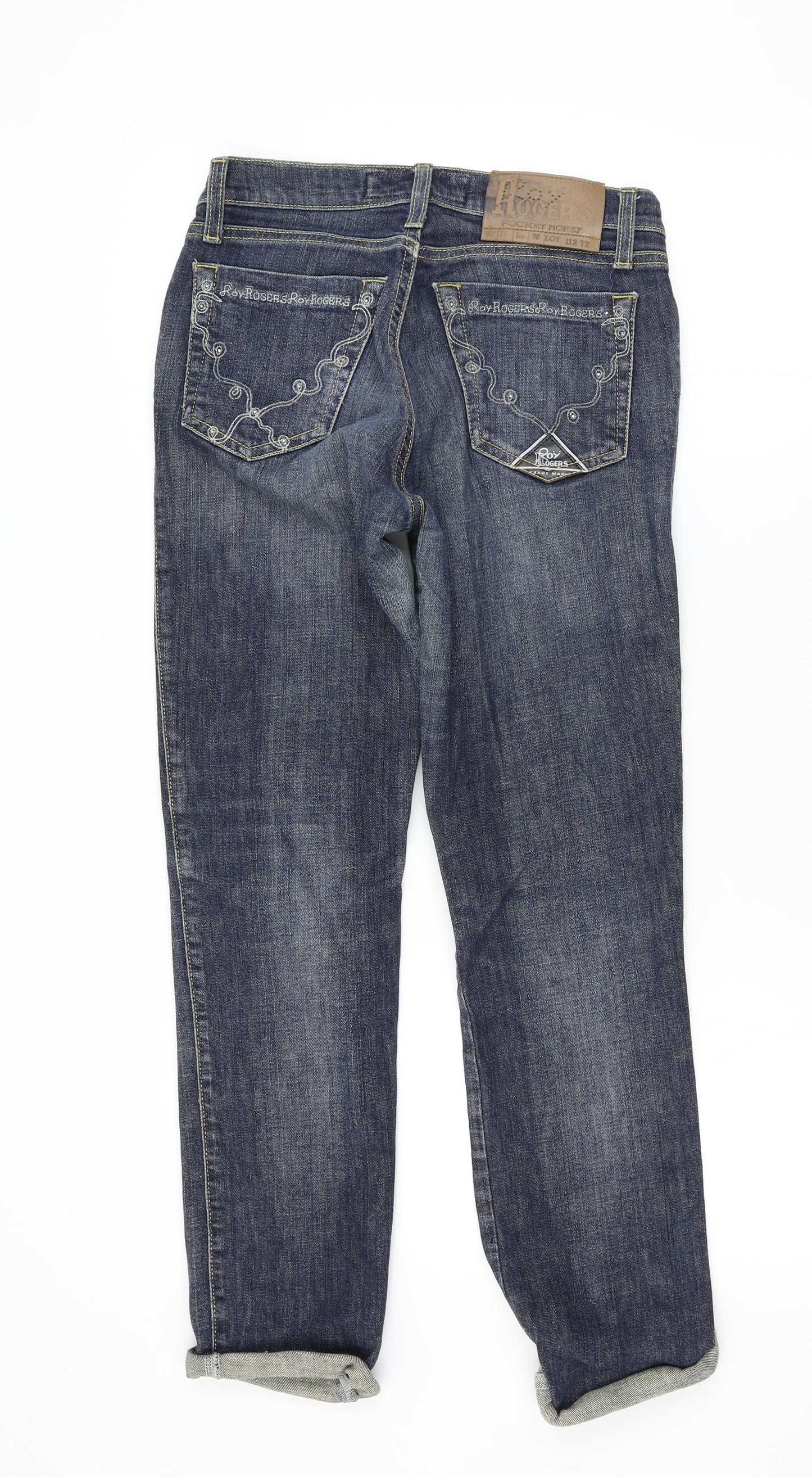 Roy Rogers Womens Blue   Straight Jeans Size 28 L29 in