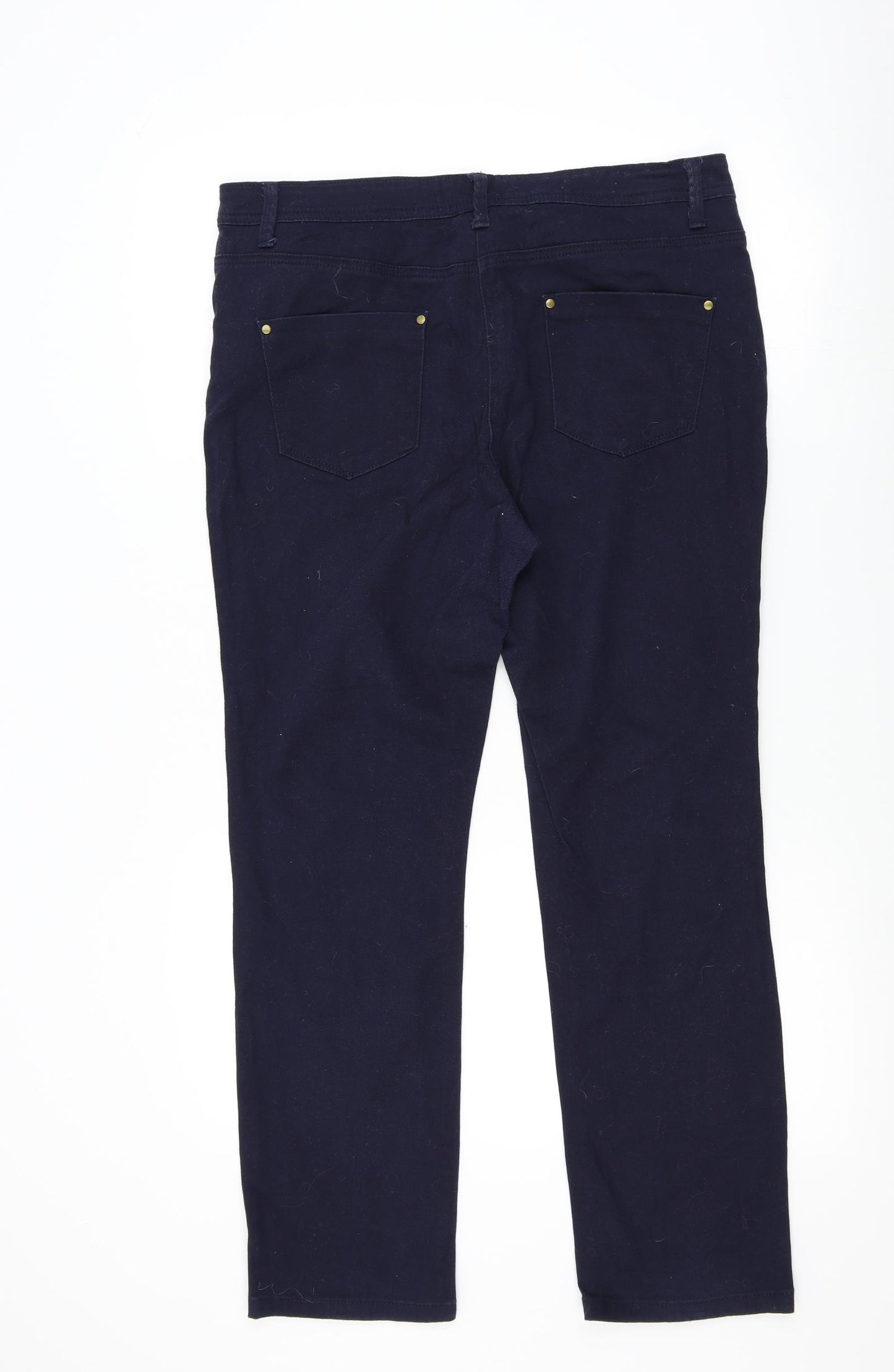 M&Co Womens Black   Straight Jeans Size 14 L28 in