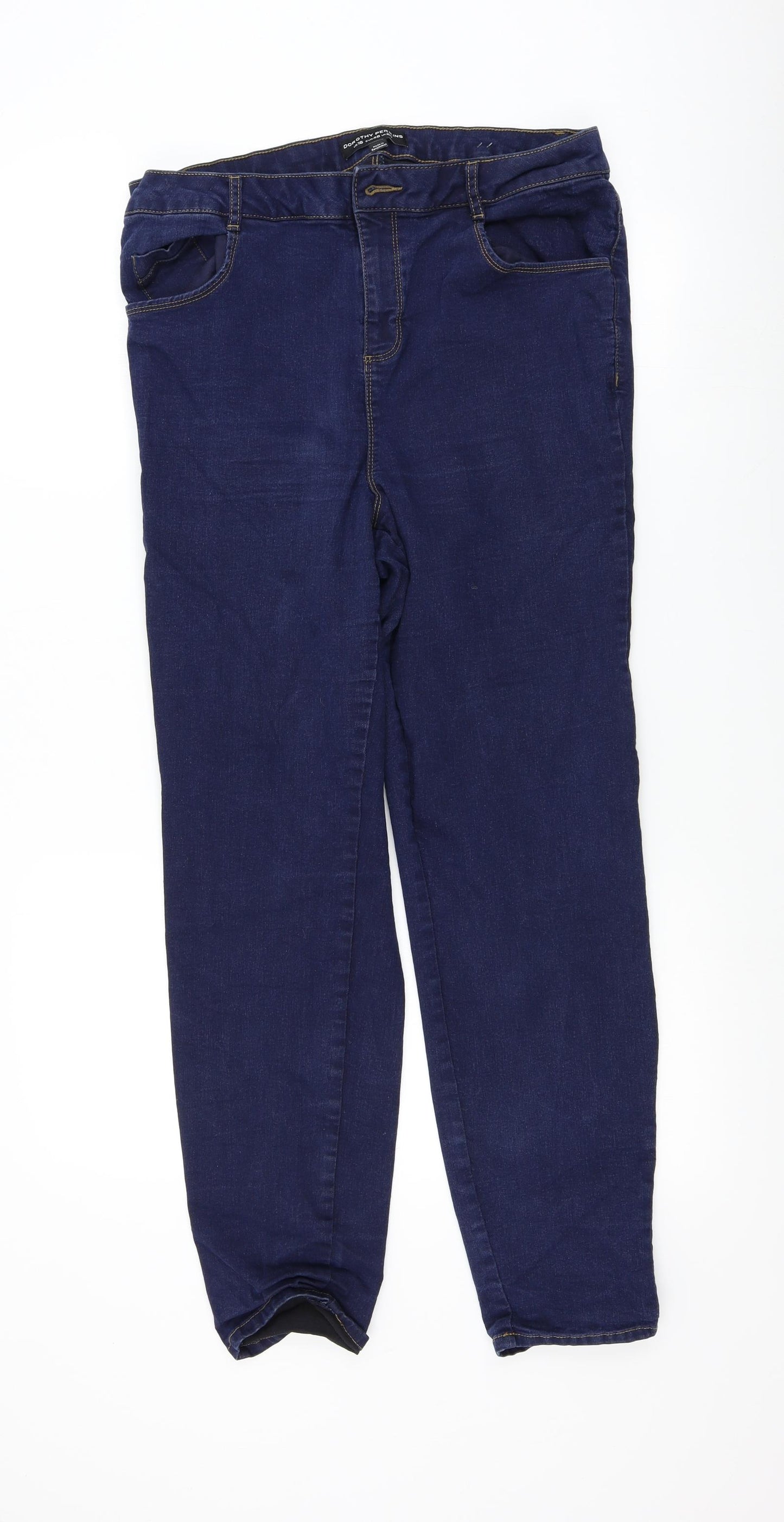 Dorothy Perkins Womens Blue   Skinny Jeans Size 20 L28 in