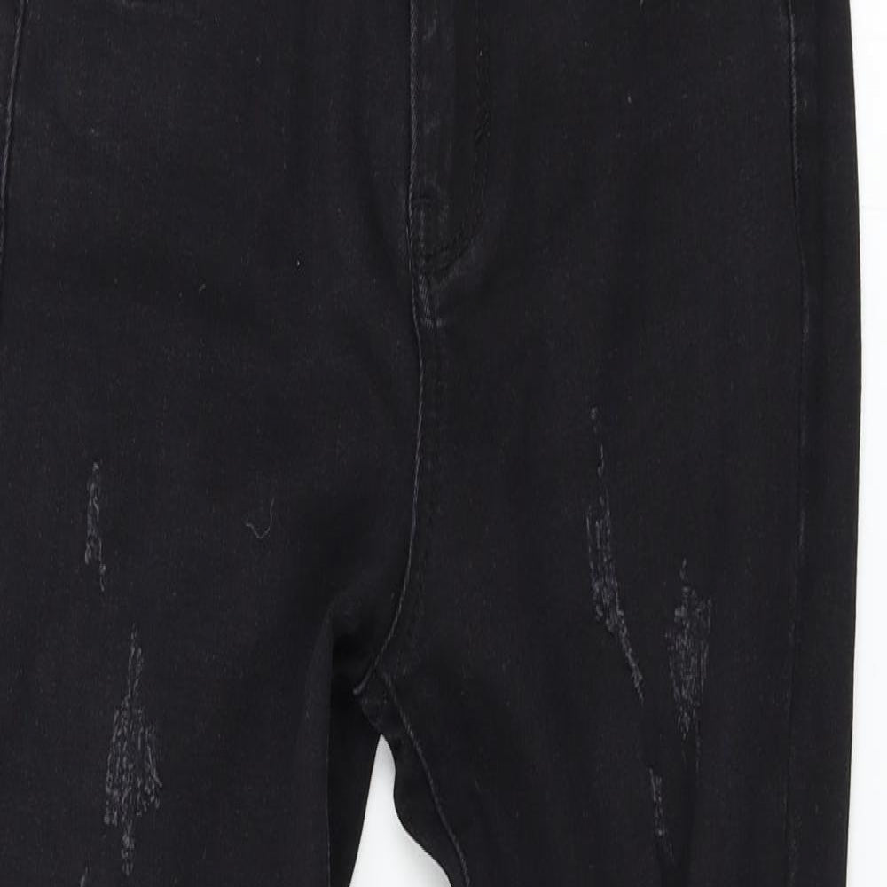 Pull&Bear Womens Black   Mom Jeans Size 34 L27.5 in