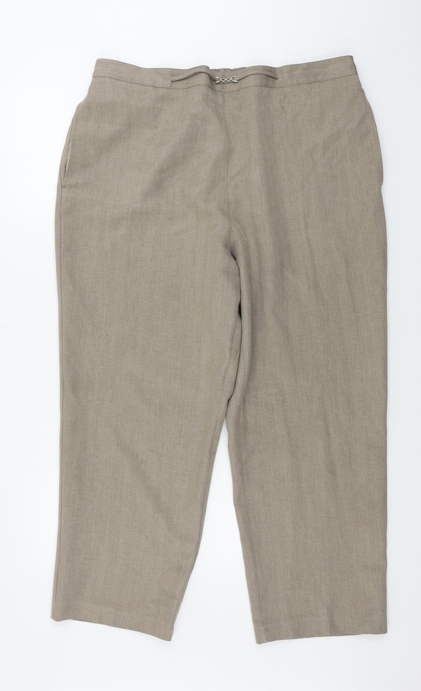 BHS  Womens Brown   Trousers  Size 18 L25 in