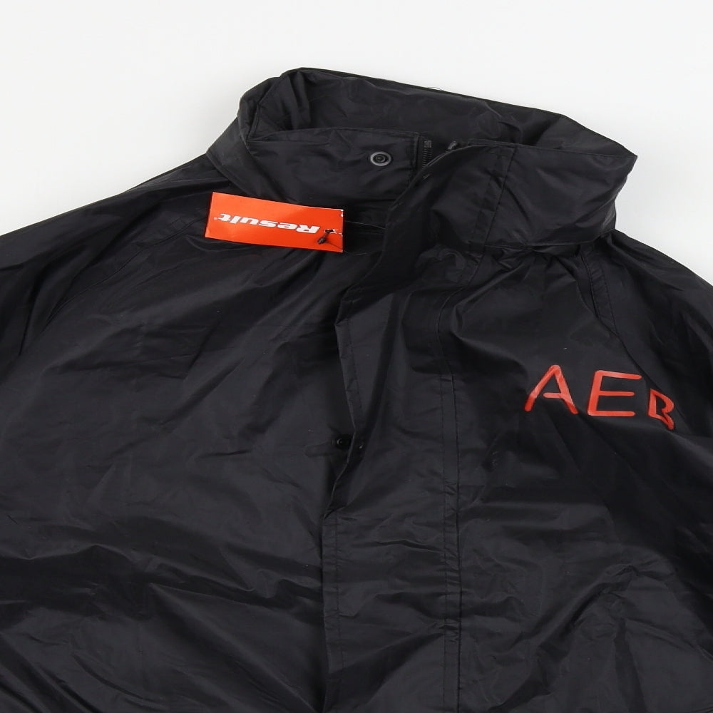 Result Mens Black   Jacket Coat Size S