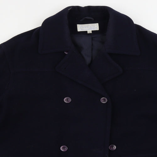 Edinburgh   Womens Blue   Jacket Coat Size 12