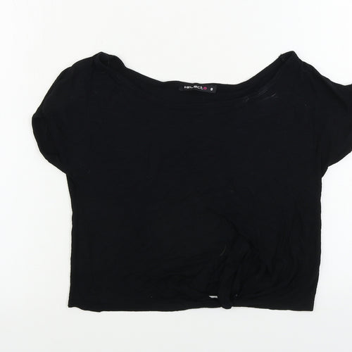 Select Womens Black   Basic T-Shirt Size 8