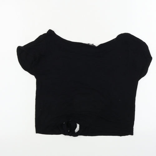Select Womens Black   Basic T-Shirt Size 8