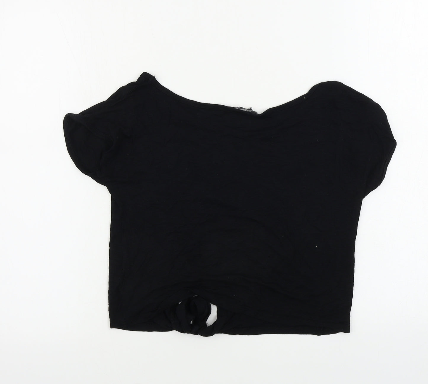 Select Womens Black   Basic T-Shirt Size 8
