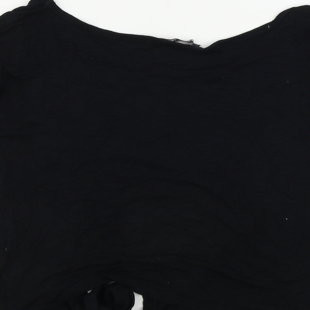 Select Womens Black   Basic T-Shirt Size 8