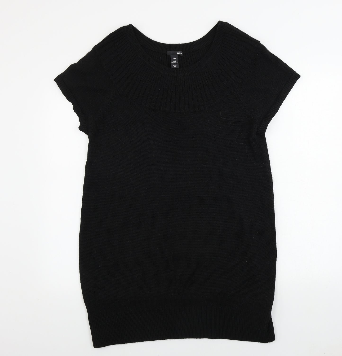 H&M  Womens Black   Pullover Jumper Size L