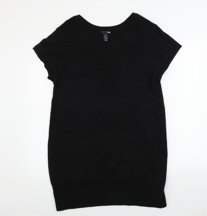 H&M  Womens Black   Pullover Jumper Size L