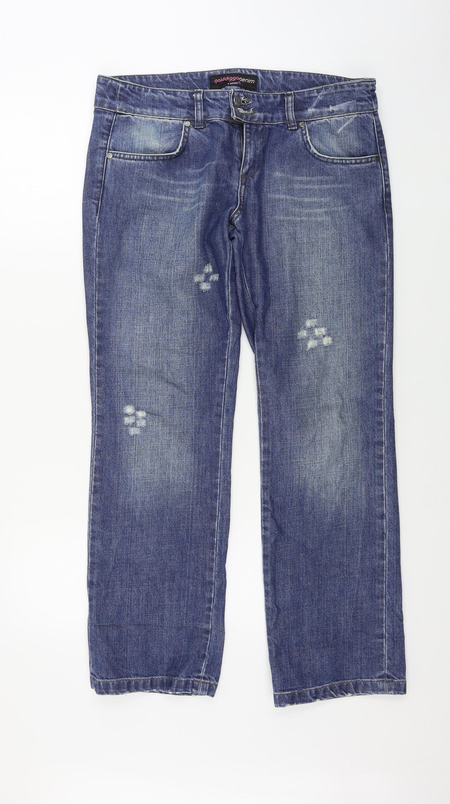 Golddigga  Womens Blue   Straight Jeans Size 12 L28 in