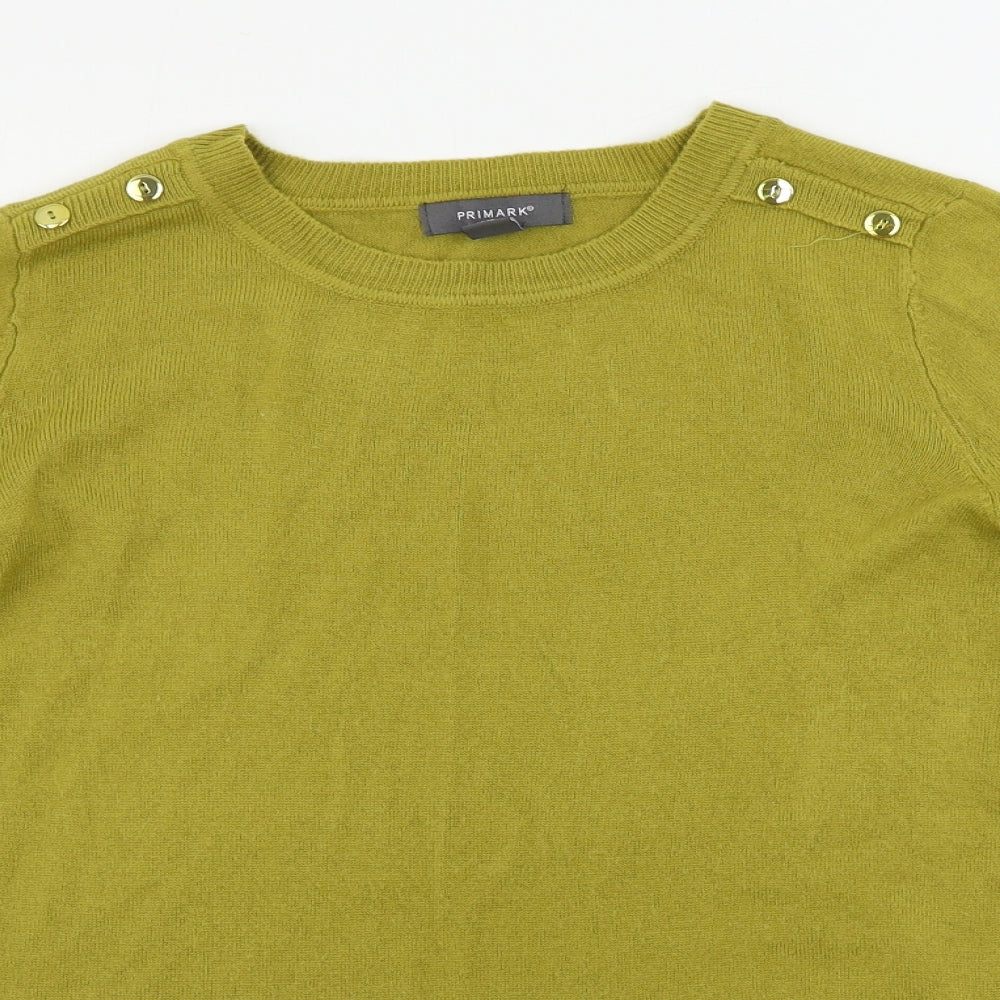 Primark  Womens Yellow   Pullover Jumper Size XS