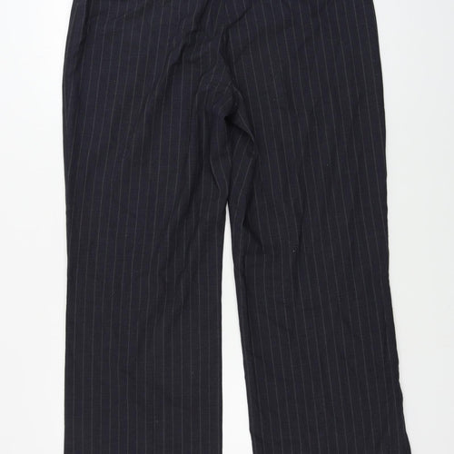 Debenhams Womens Grey Striped  Trousers  Size 16 L27 in