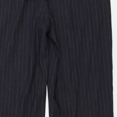 Debenhams Womens Grey Striped  Trousers  Size 16 L27 in