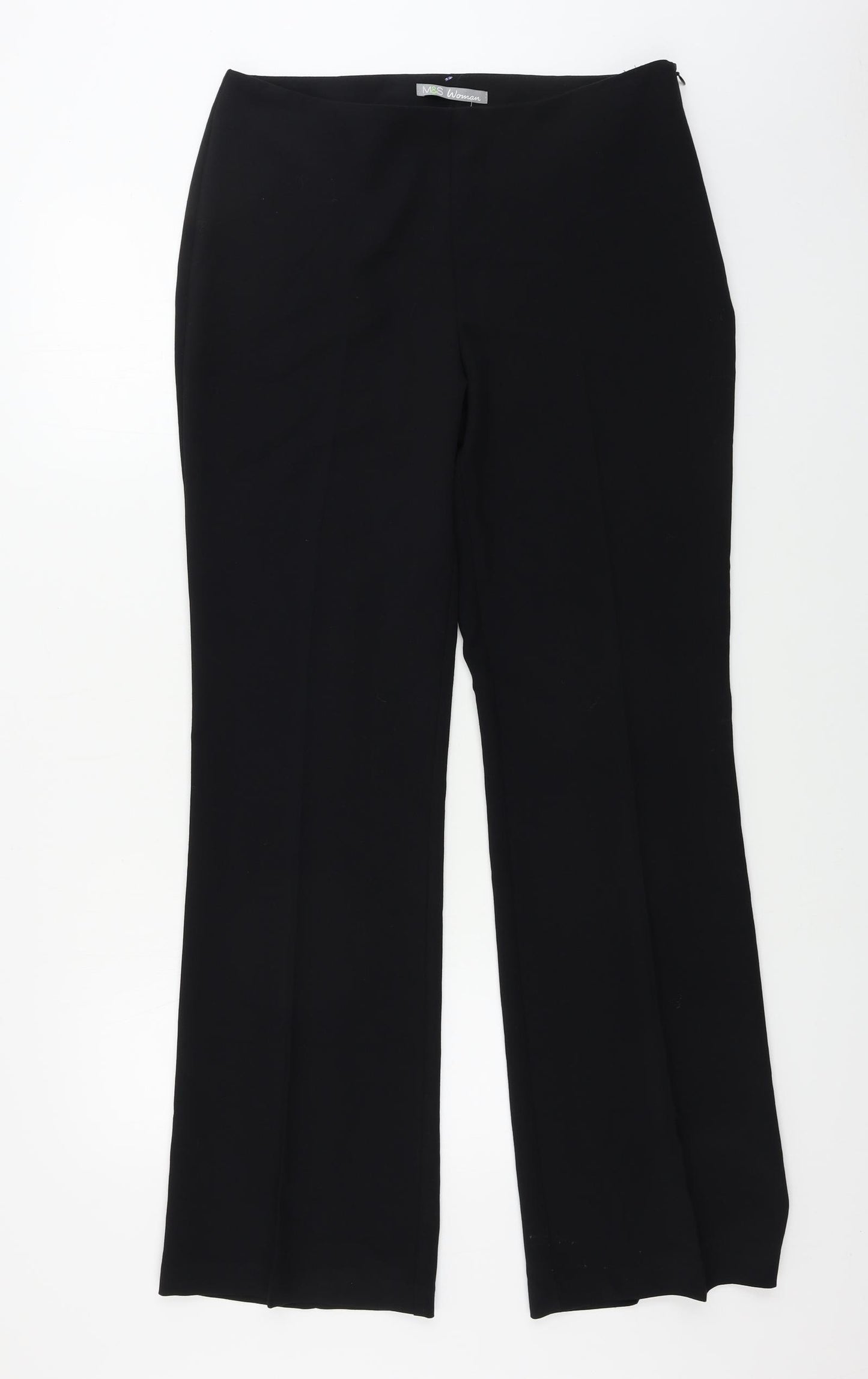 Marks and Spencer  Womens Black   Trousers  Size 12 L30 in