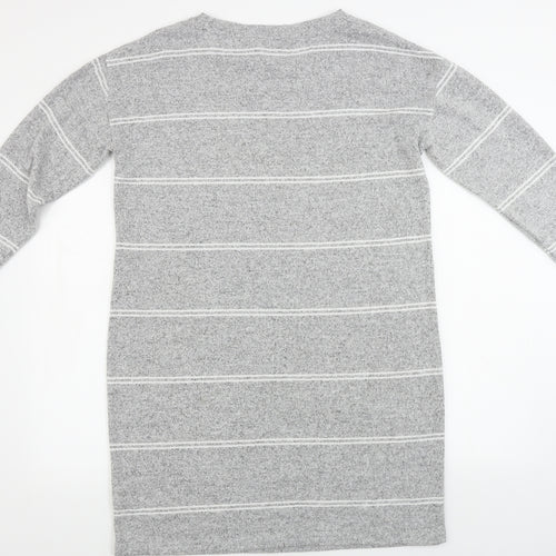 Atmosphere Womens Grey Striped  A-Line  Size 14