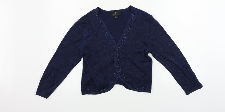 Ronni Nicole  Womens Blue   Cardigan Jumper Size M