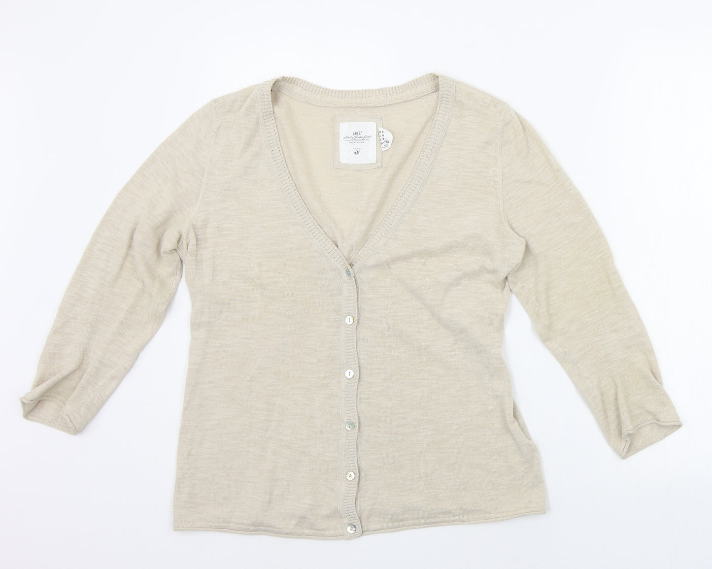 H&M Womens Beige   Pullover Jumper Size M