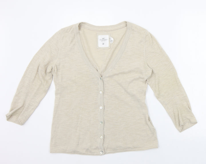 H&M Womens Beige   Pullover Jumper Size M