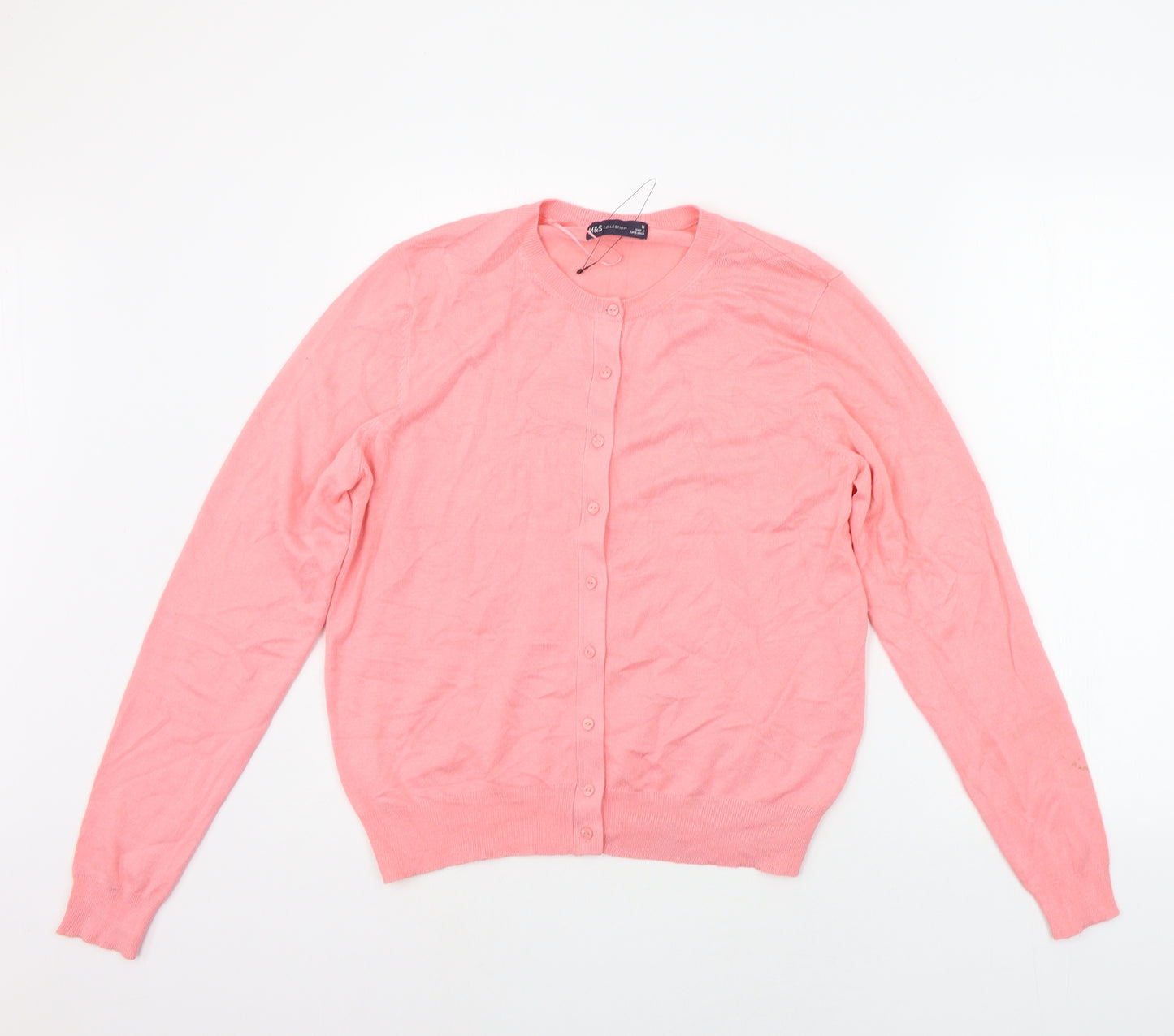 Marks and Spencer Womens Pink   Cardigan Jumper Size 16