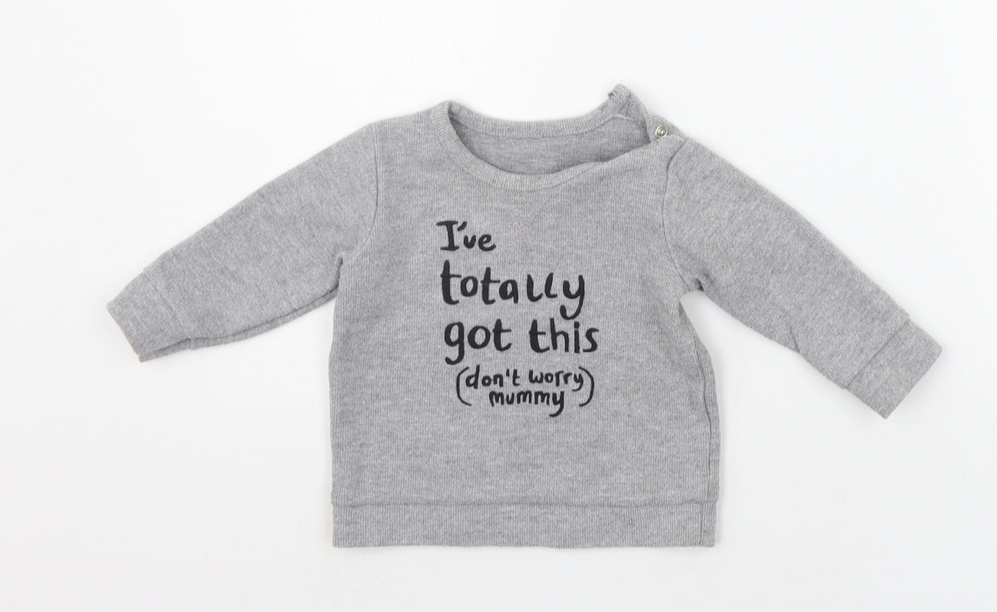 George Baby Grey   Pullover Jumper Size 3-6 Months