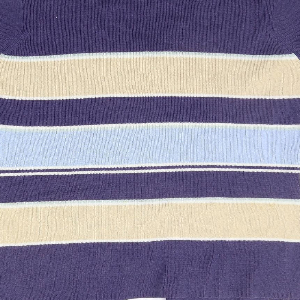 mackays Womens Blue Striped  Cardigan Jumper Size 14