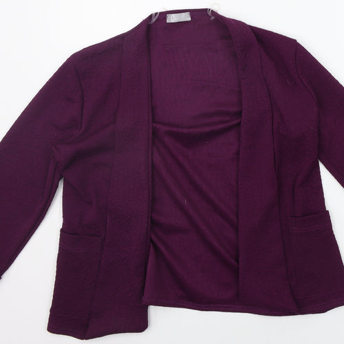 CND Womens Purple   Cardigan Jumper Size 10