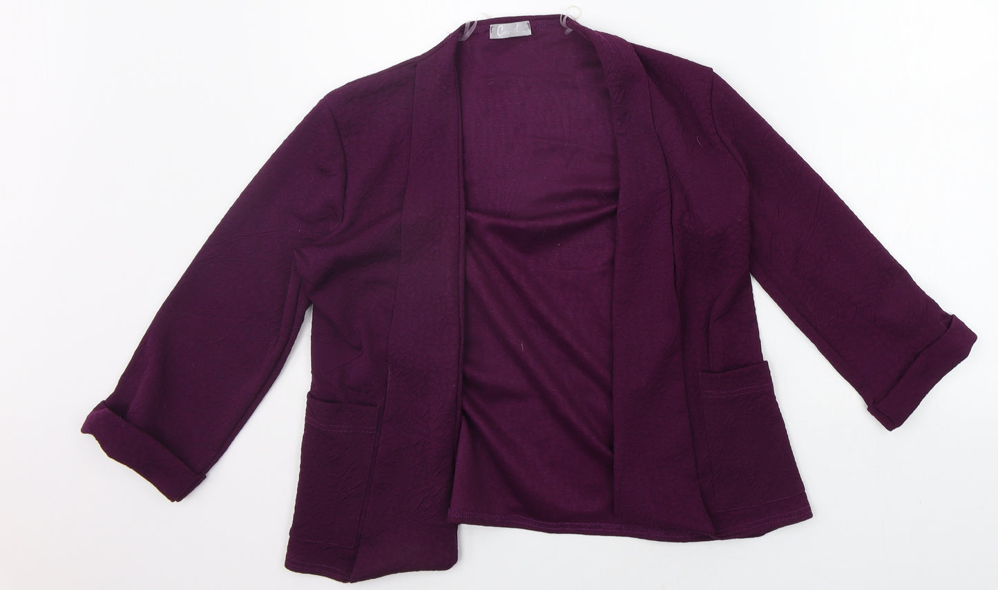 CND Womens Purple   Cardigan Jumper Size 10