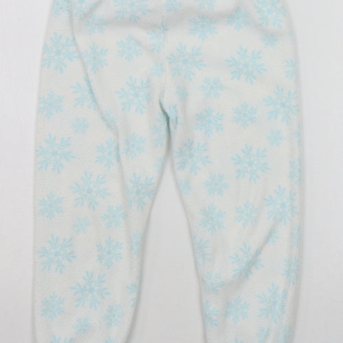 Primark Girls White Geometric  Top Pyjama Pants Size 4-5 Years  - STARS
