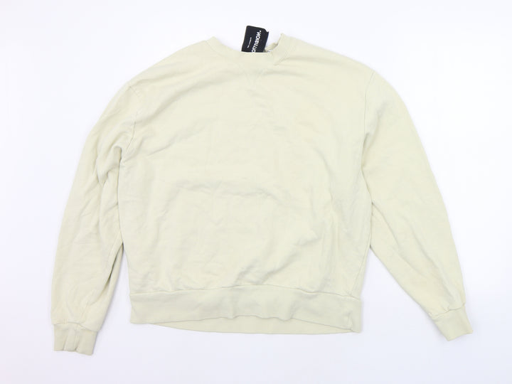 COLLUSION Womens Beige Pullover Jumper Size M
