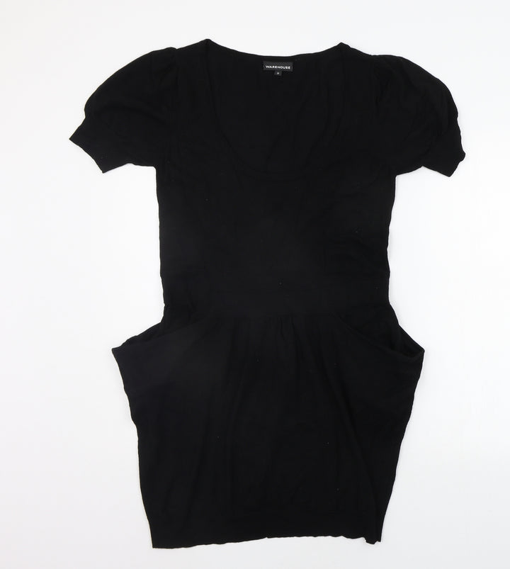 Warehouse Womens Black Pullover Jumper Size 14