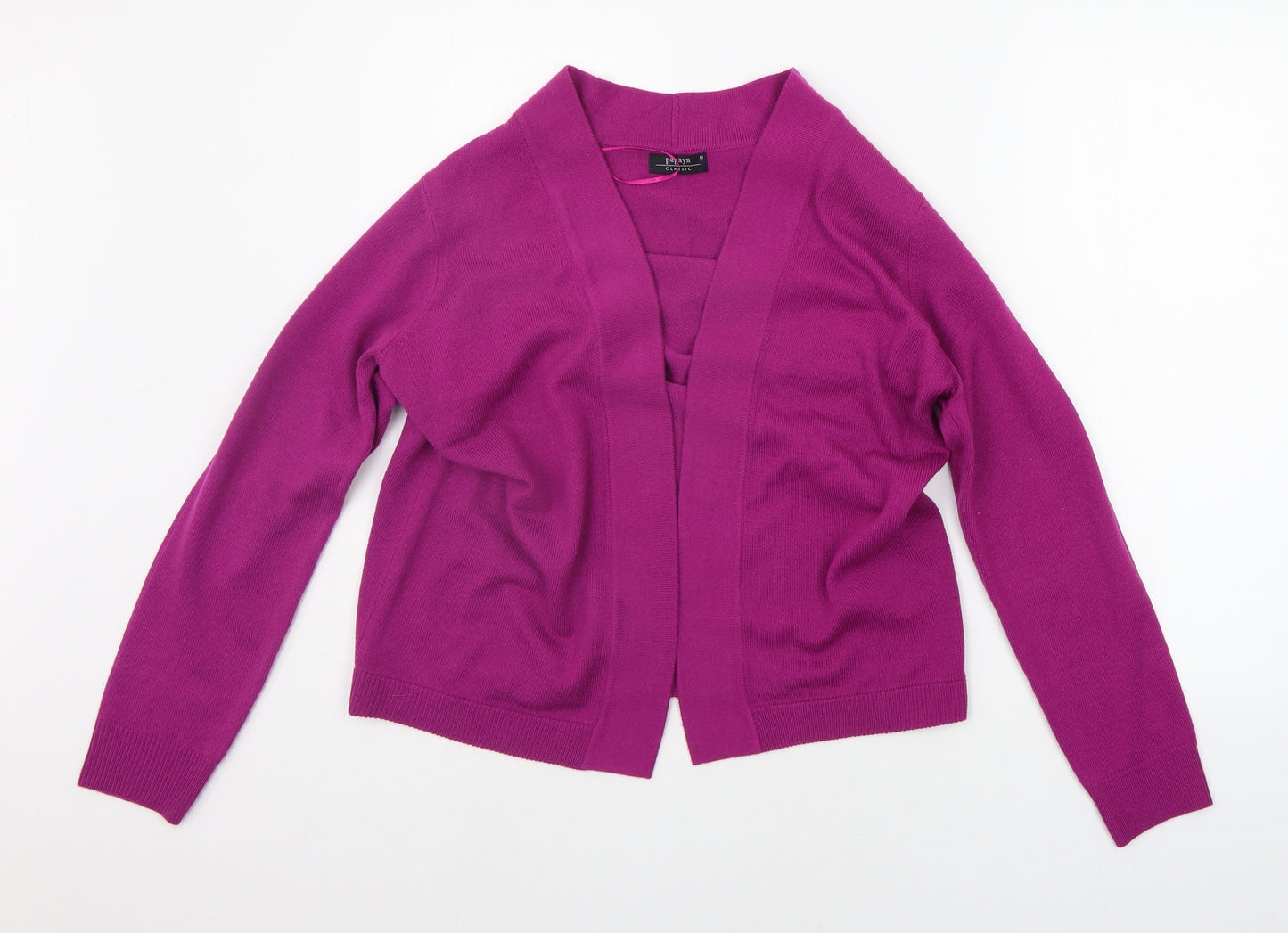 Matalan Womens Purple   Cardigan Jumper Size 12