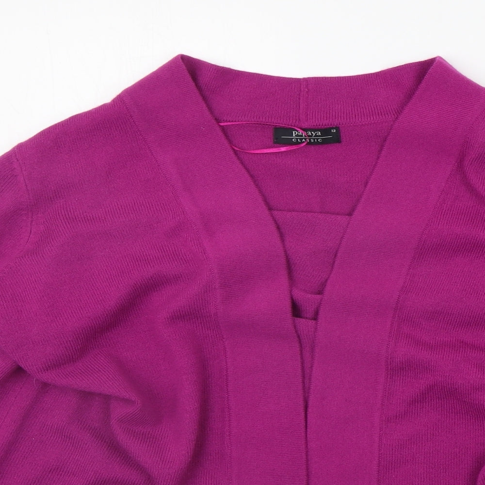 Matalan Womens Purple   Cardigan Jumper Size 12