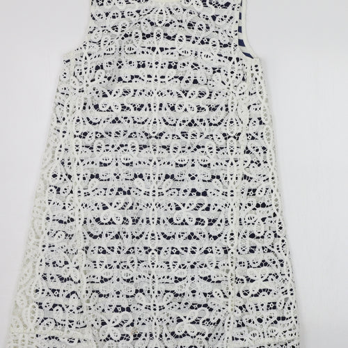 NEXT Womens Blue Striped  A-Line  Size 8