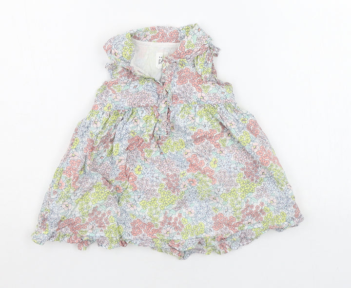 Gap Baby Multicoloured Floral  A-Line  Size 6-9 Months