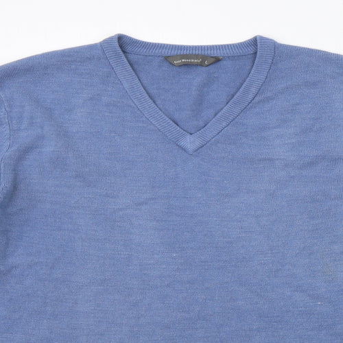 Cedar Wood State Mens Blue   Pullover Jumper Size L