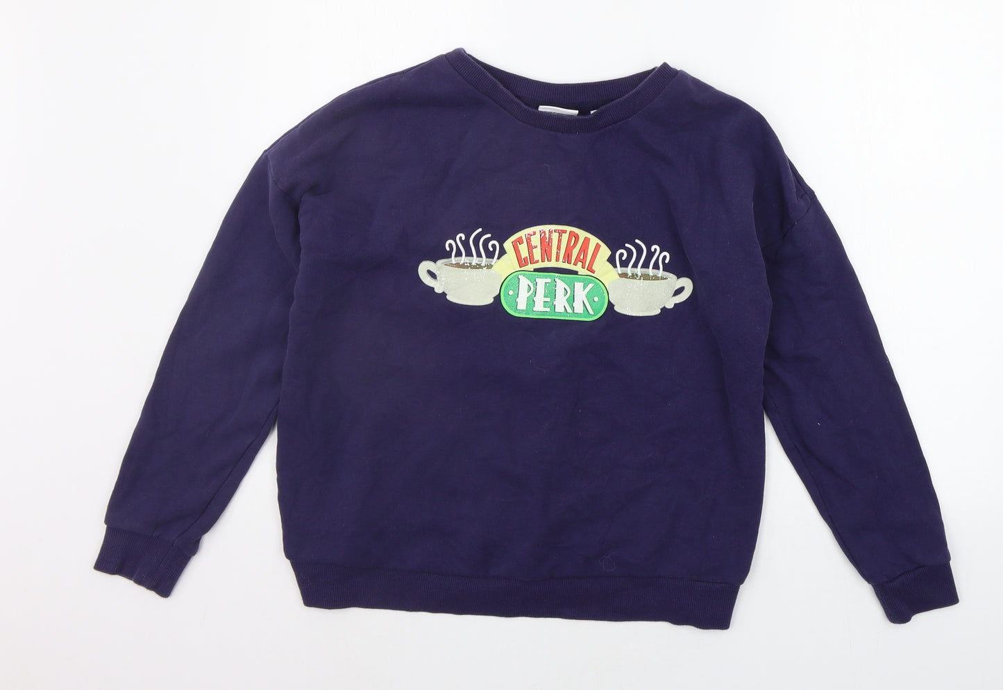 NEXT Womens Blue   Henley Jumper Size M