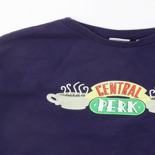 NEXT Womens Blue   Henley Jumper Size M