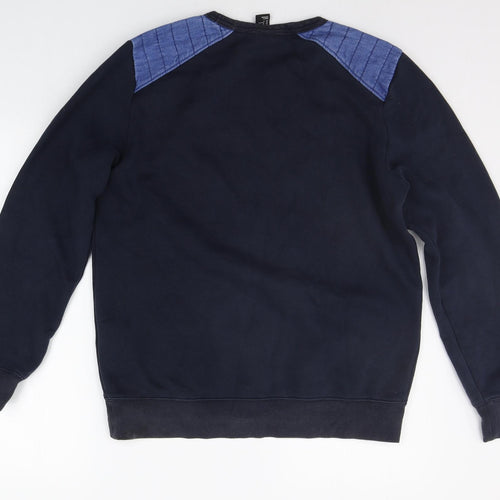 H&M Mens Black   Pullover Jumper Size M