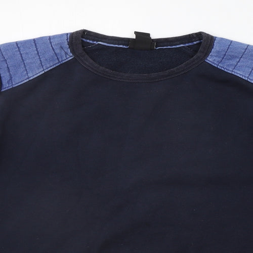 H&M Mens Black   Pullover Jumper Size M