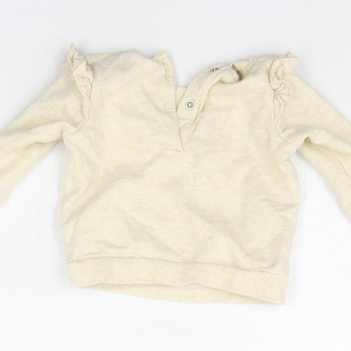 NEXT Baby Beige   Pullover Jumper Size 3-6 Months  - RABBIT