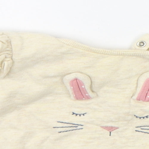 NEXT Baby Beige   Pullover Jumper Size 3-6 Months  - RABBIT